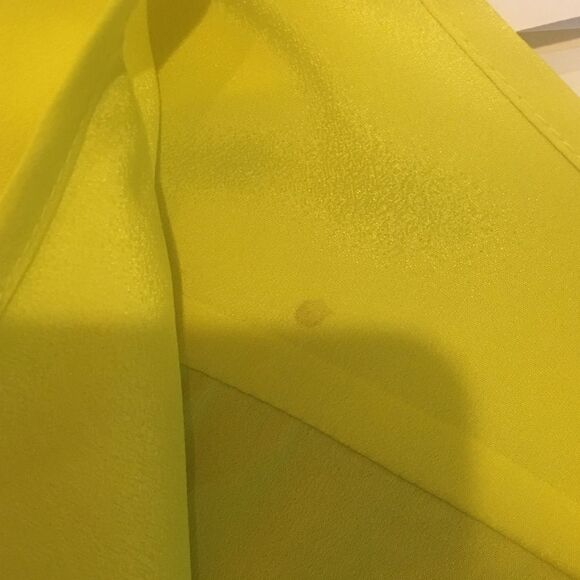 The Limited Yellow Scoop Neck Gold Button Blouse - Picture 14 of 14